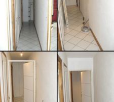 Mise en place d'une porte de couloir.