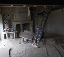 Nettoyage de notre "plage" a la maison