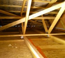 Les combles avant isolation