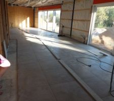 Carrelage salon en cours