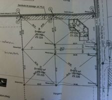 Notre terrain de 906m&sup2; sur un parcelle de 4!
&agrave; c&ocirc;t&eacute; des tournesols et des pommiers