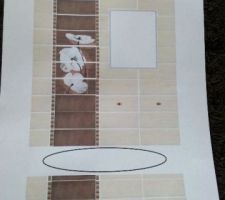 Voici ce que pourra être notre salle de bain - faïence coté baignoire