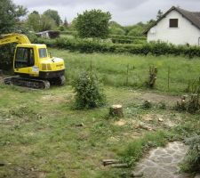 La pelleteuse est arriv&eacute;