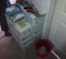 Carrelage salle de bains  &eacute;tage