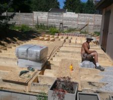 Isolation de la dalle en ouate de cellulose