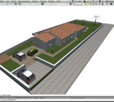 Vue 3D fait avec le logiciel Archicad