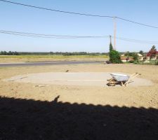 Emplacement piscine provisoire