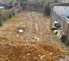 Changement radical de couleur de la terre ... Couleur remblai ...