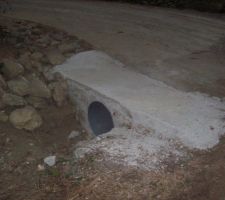 élargissement à gauche de l'accés