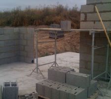 Entr&eacute;e garage futur portail