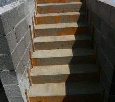 Escalier une fois coul&eacute;