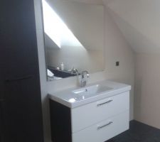 Miroir de la SDB du 1er étage posé