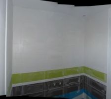 Fa&iuml;ence salle de bain termin&eacute;e !
