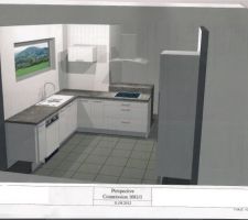 Voici la vue 3D de la cuisine qui nous interesse le plus...