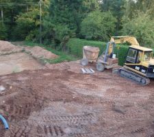 Mise en place des terres sur l arriere