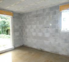 Chambre parentale avec baie 1 vantail sud fenetre ouest