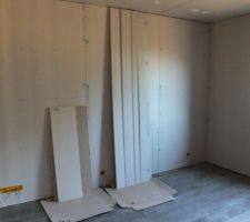 Chambre fini : Carrelage   placo