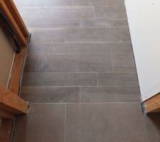 Jonction Carrelage couloir / chambre   placo sur les murs