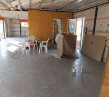 Carrelage salon fini