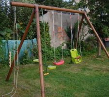 Habillage du jardin,portic en bois