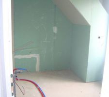 Manque placo hydrofuge sur toutes les surfaces