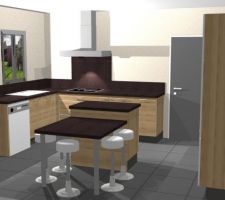 1er projet de notre cuisine par IXINA vue 2