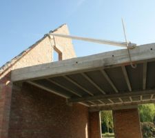 Raccord pignon gauche garage - vue de l'intérieur