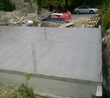 Dalle coulée chantier en bazard!