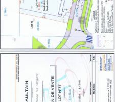 Plan de masse du terrain.