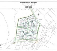 Voici le plan du lotissement