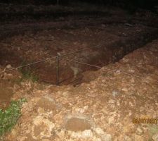 Pose des ferraillages.