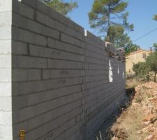 Coffrages et coulage des linteaux.