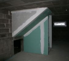L'habillage escalier du sous-sol