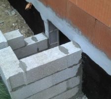 Montage cour anglaise suite