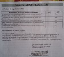 Constat de dégradation du bâti