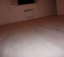 Parquet juste posé