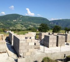 La dalle et enfin seche