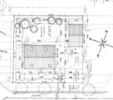 Implantation de la maison et du garage