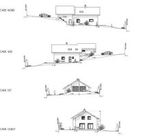 Voici les plans de facades