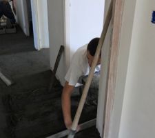 Chape avant carrelage