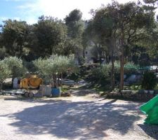 Vue par le nord vers le sud au tout debut