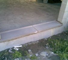 Seuil de la porte coulissante