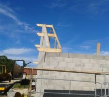 Début de la charpente