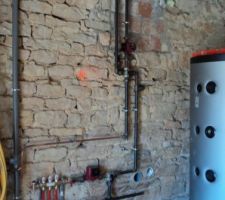 Raccordement des circuits plancher chauffant radia étage