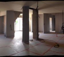 Pièce à vivre vue du coté salle à manger