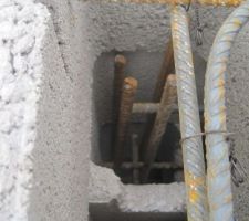 Feraillages verticaux et transversaux