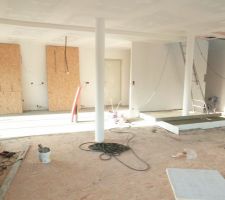 Chappe de pose et plateforme béton