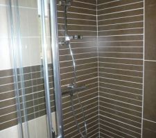 La douche de la salle de bain