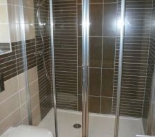 La paroi de la douche