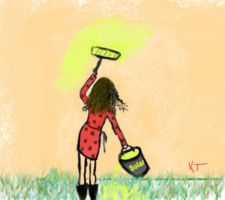 La peinture de toutes les pièces est finie!!